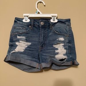 aeropostale high-waisted midi short